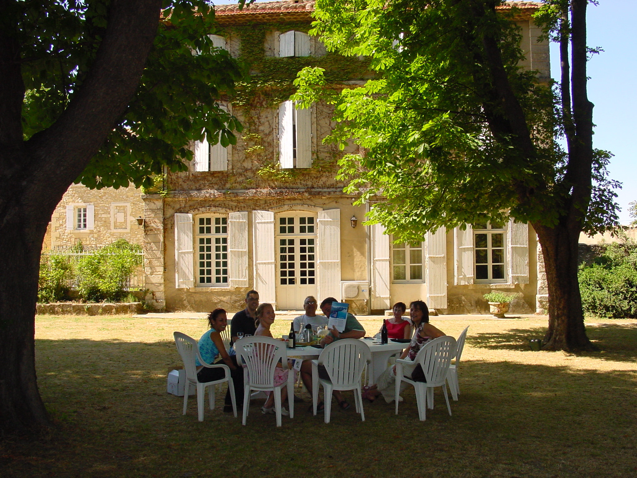 Pause dans le parc de Millefeuille Provence